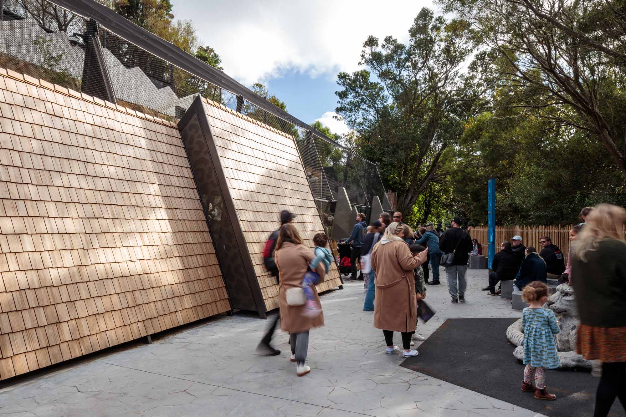 Wellington Zoo Snow Leopard Enclosure Vulcan Shingles Abodo Wood 04 (1)