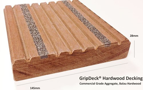 Gripdeck Hardwood Decking Balau Sample 2
