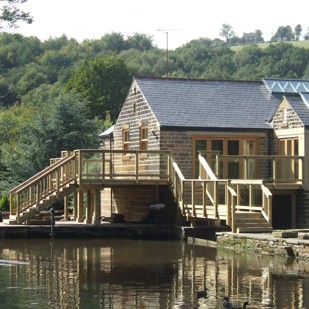 Decking bridge, balcony and architecture