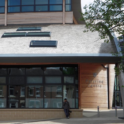 Cedar Shingles Durham University Entrance